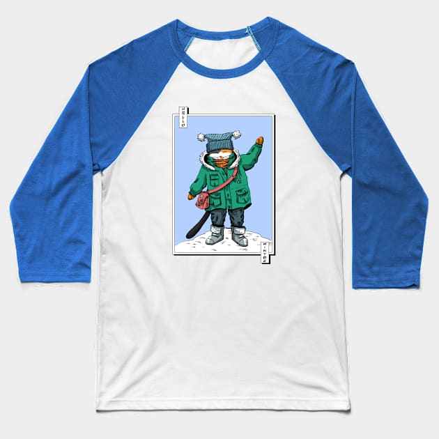 Hello winter Baseball T-Shirt by Simmerika